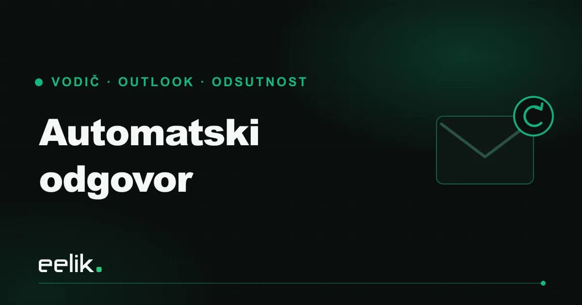 Automatski odgovor u Outlooku: kako ga uključiti