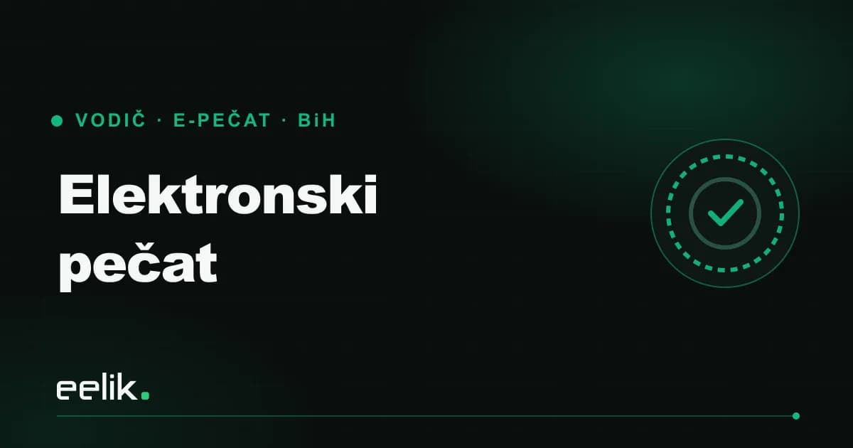 Elektronski pečat u BiH: šta je i kome treba