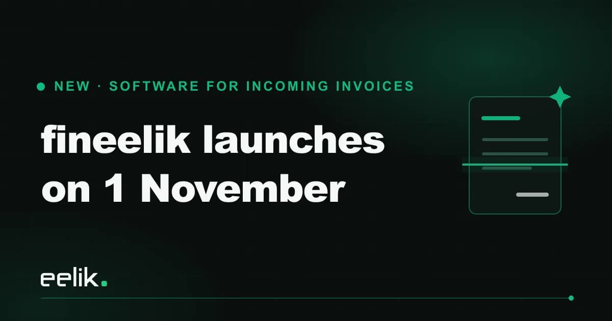 From 1 November: fineelik for incoming invoices
